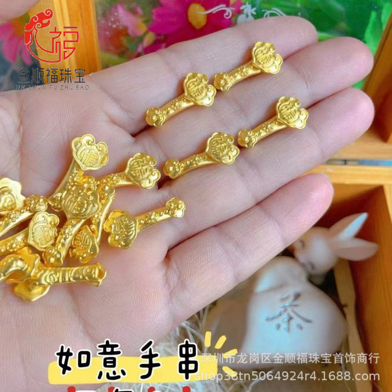 Pure Gold 999 Auspicious Red Rope Baby Gold Bracelet Pure Gold Braided Baby Bracelet Kidsren's First Birthday Gift