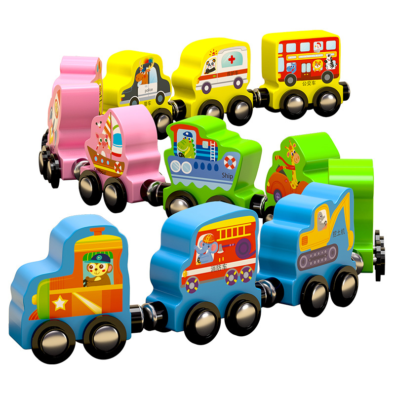 Tren de juguete digital magnético bloques de construcción magnéticos educativos para niños ensamblados bebé educación temprana Niña de 1 a 2 años de edad 3 niños