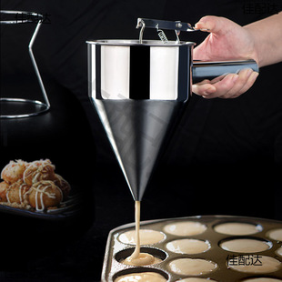 Tortilla funnel plastic egg hamburger cake batter separator egg tart dispenser pancake fruit spatter