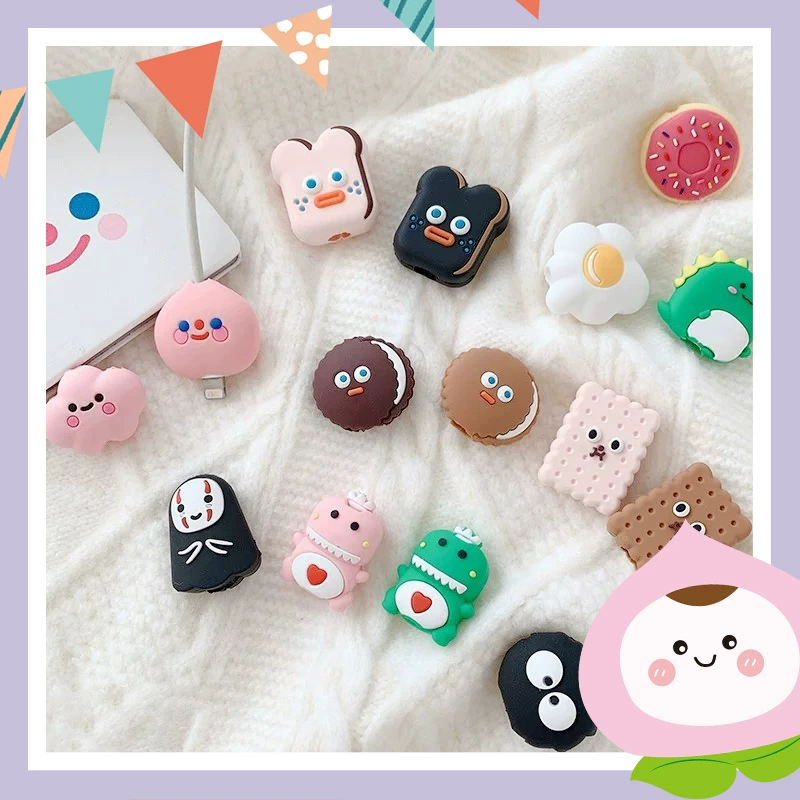 Защитный чехол для передачи данных мультфильм анти-сломанный подходит для Apple, зарядка трансграничной внешней торговли