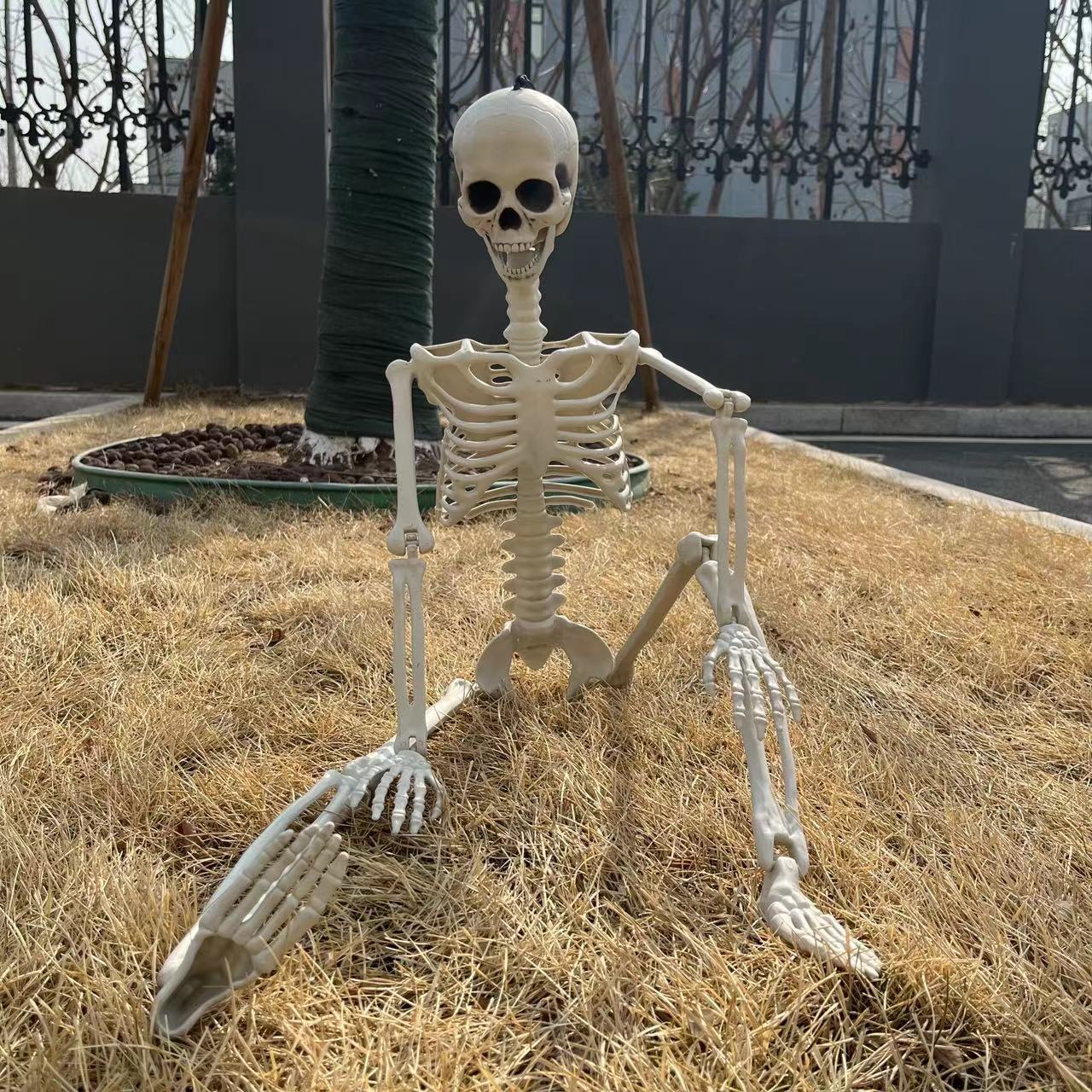 Nuevos productos de Halloween 90 cm se pueden configurar nuevos esqueletos accesorios esqueleto comercio electrónico Amazon explosión colgante