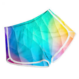 2025新款跨境女式沙滩裤外贸运动短裤休闲3d印花热裤可指定图案