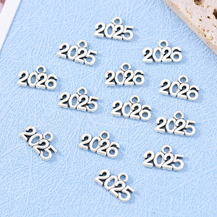 DIY alloy jewelry accessories wholesale 2026 2025 years digital pendant pendant necklace earrings accessories foreign trade