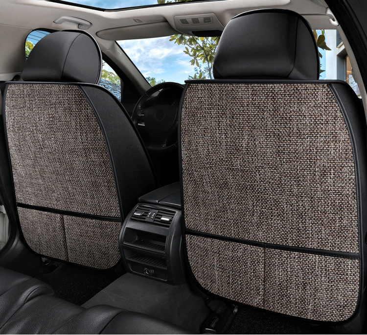 Factory Direct Sales Breathable Linen All-Season Wear-Resistant and Dirt-Resistant Full-Cover Linen Car Seat Cushion and Car Seat Cover