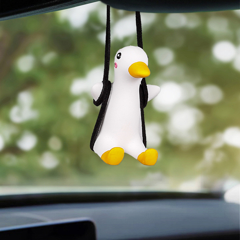Cross-Border Car Hanging Ornaments Swing Duck Car Hanging Decoration Car Essential Supplies Car Interior Accessories