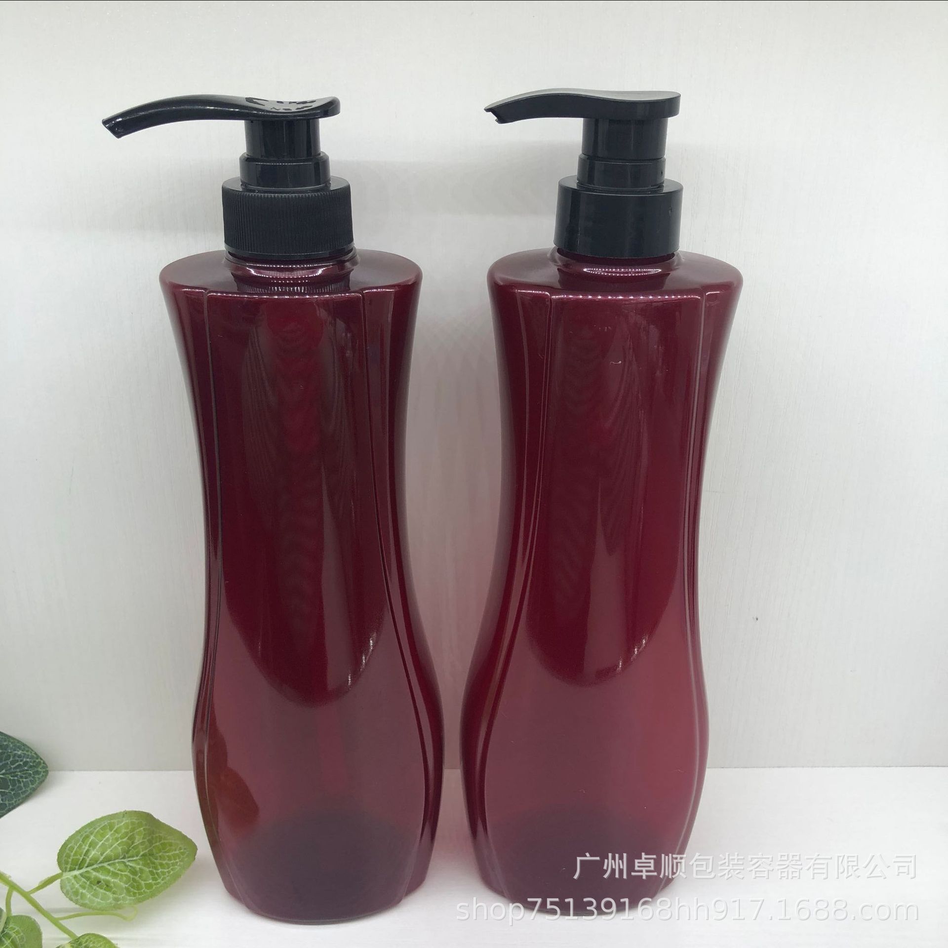 厂家批发800ML洗发水沐浴露护发素按摩膏乳液院装PET塑料按压瓶子