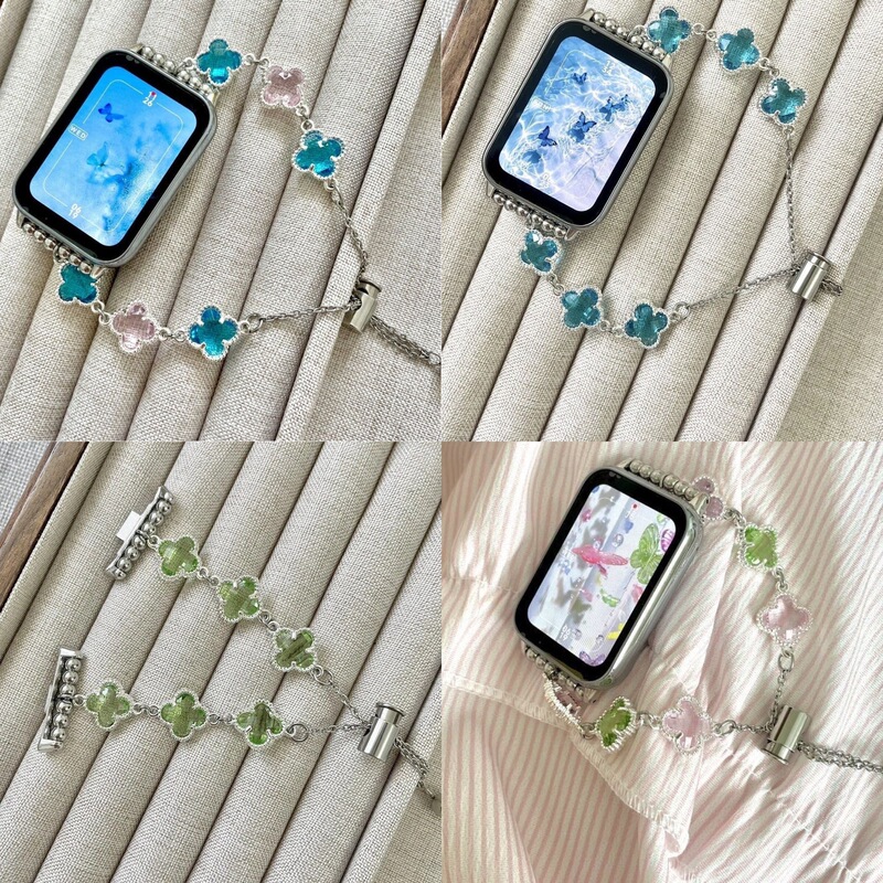 Star Cat's Eye Stone Bracelet Strap Compatible with Apple Watch and Redmi Watch 4/5/6 Smart Watch Band Star Cat's Eye Stone Bracelet Strap Compatible with Apple Watch and Redmi Watch 4/5/6 Smart Watch Band