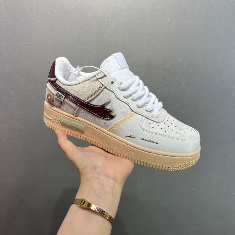 Nike Air Force 1 Low Panda Punks Maroon