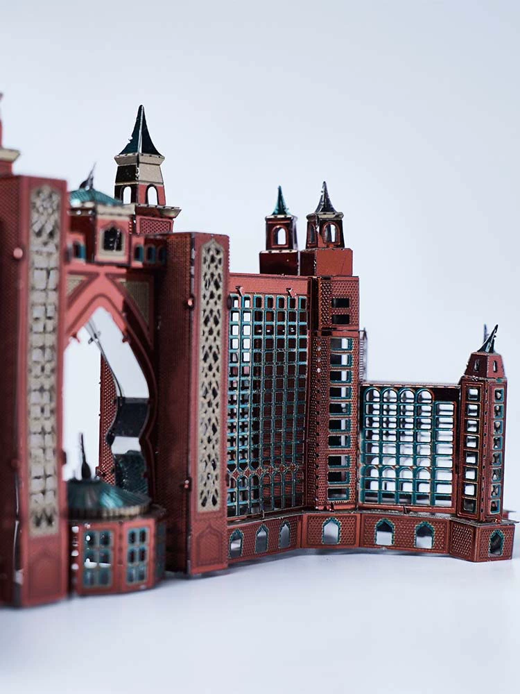 Полный металлический конструктор, маленькая трехмерная головоломка, DIY, 3D