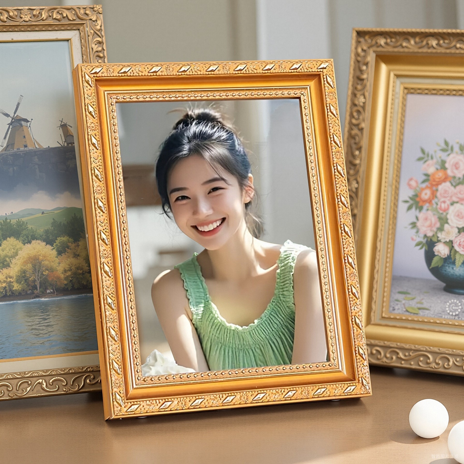 Solid wood a4 authorized patent certificate frame a3 business license honor certificate display frame frame photo frame table