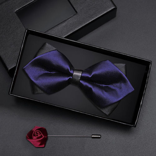 Gift box men's bow tie, groomsmen, groomsman, burgundy, black bow tie, formal wedding, British Korean style bow