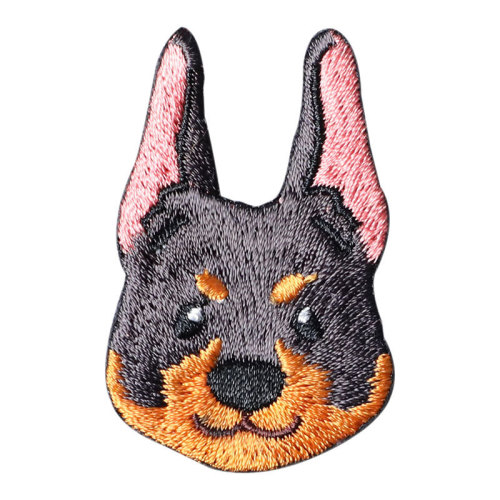 Self-adhesive cute dog fabric patch, no sewing, no sewing decorative clothing pants down jacket hole fabric patch, patch sticker