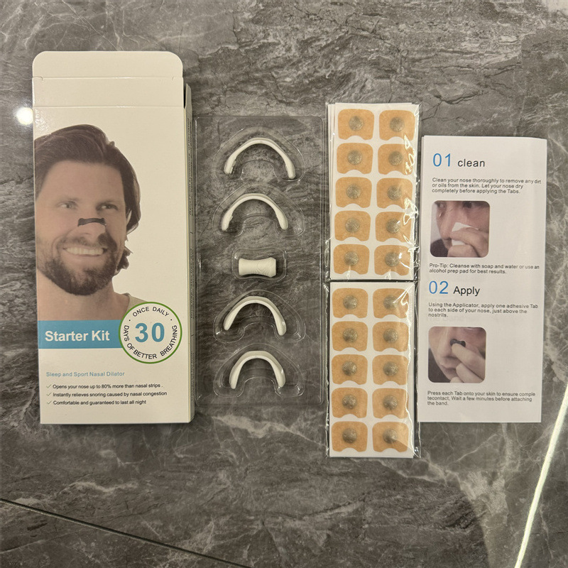 새 포장(곡선 코 패치 60개) 흰색