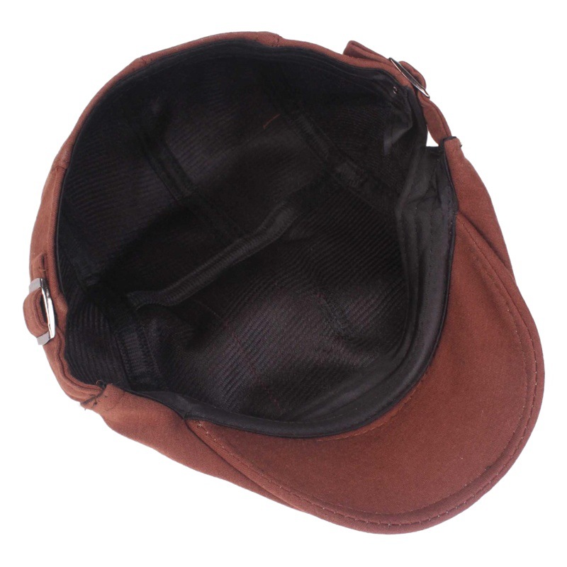 Hombres y mujeres de la boina de lana enarboló la gorra al por mayor artística retro gorra de béisbol sombrero para el sol sombrero delantero ocasional