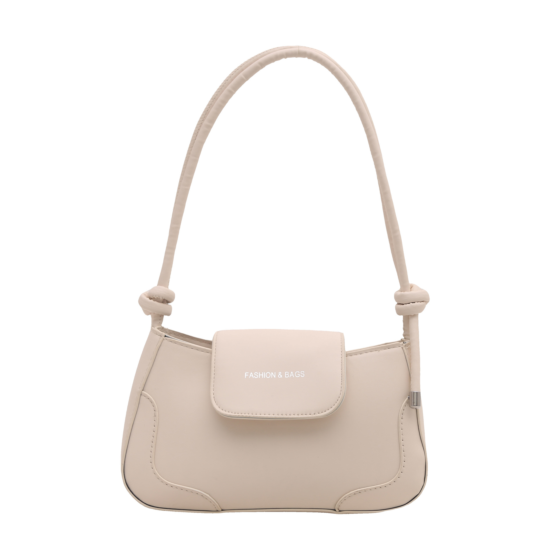 Bolsa de brazo de color sólido para mujeres 2024 invierno nuevo estilo de moda textura casual bolso de hombro estilo exterior simple bolso de moda