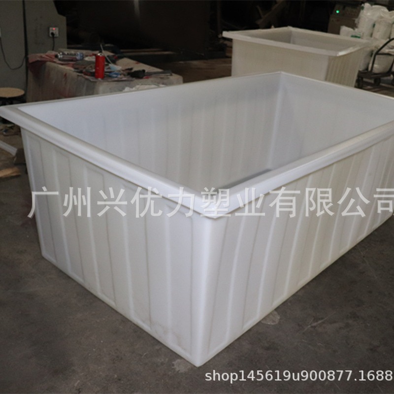 染布厂用易周转牛筋塑料桶/ 出口越南印尼国际四轮手推车胶桶