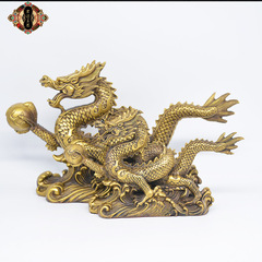 Hongda Brass Dragon Zodiac Dragon Ornament Dragon Teng Sihai Home Gift Xianglong Ornament
