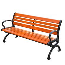 公园长椅户外长椅防腐木实木家用塑木休闲坐椅广场长凳子铸铝铸铁