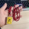 Painted red and black bead chains + plastic Shurangama mantra