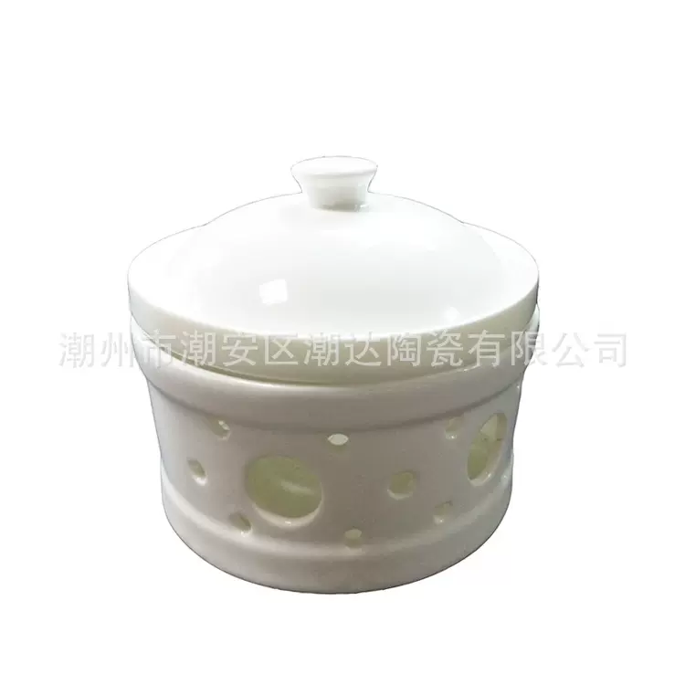 logo烤花5-10寸暖炉蜡烛酒精保温炉加热炖盅 酒店鱼翅品补品炖盅