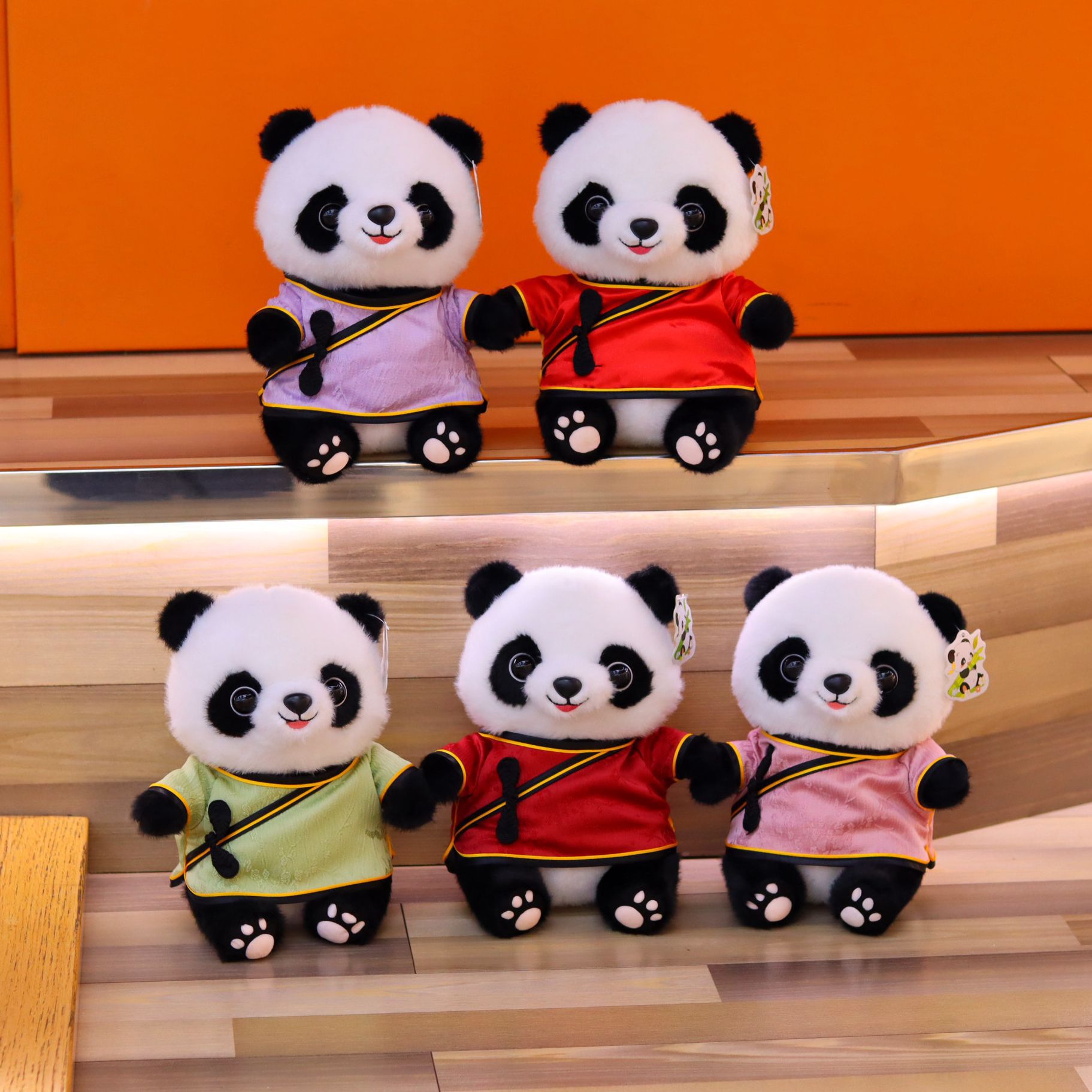 货源创意婚庆可爱生日礼物抓机娃娃新年大熊猫毛绒玩具玩偶公仔