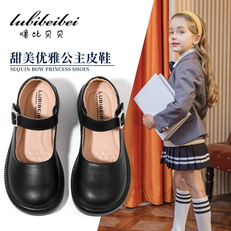 Кожаные туфли для девочек Новый стиль для девочек в британском стиле