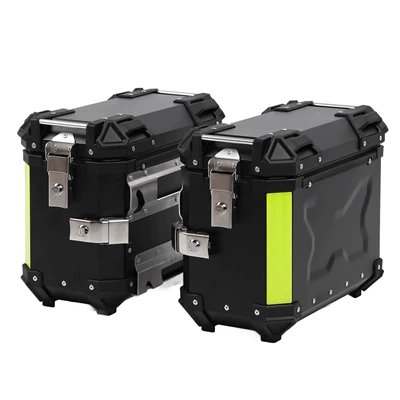 Universal 28L/32L/36L/45L/55L/65L/80L/85L/100L Motorcycle trunk - 35l-side-boxblack-embossed