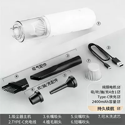 Car and Home Use Mini – Tozsoranlar - yt-2054-b-white-model-74v2400-ma