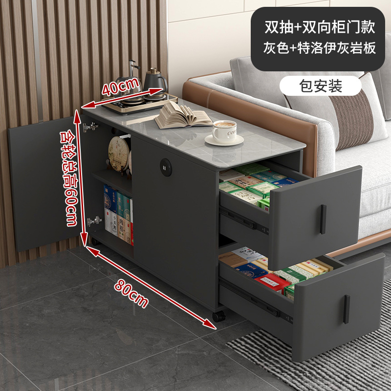 Дверца шкафа двусторонняя 80*40*60см серая【】