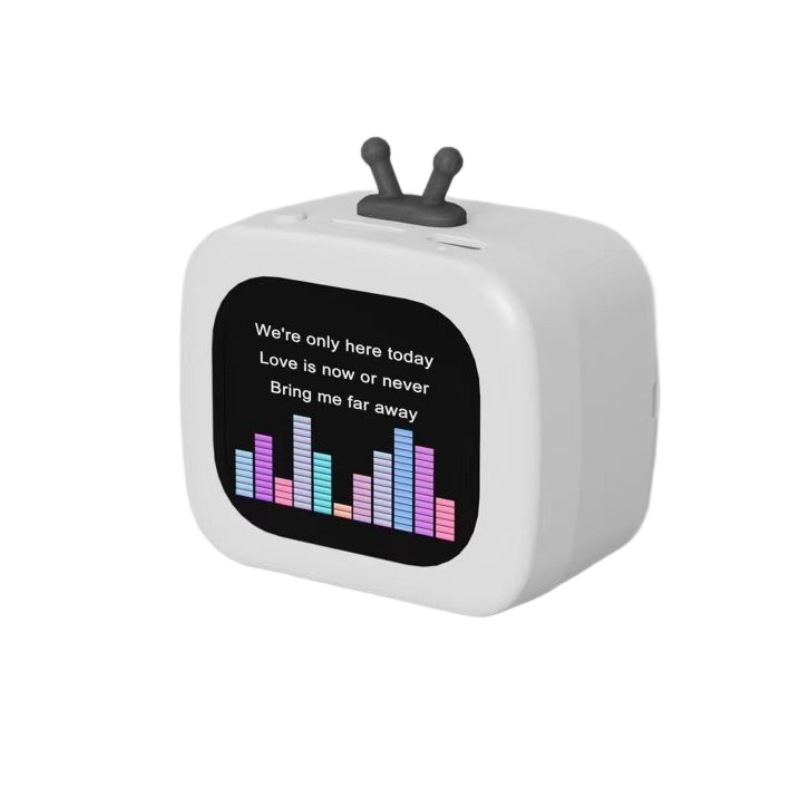 New Sma Bluetooth Speaker With Screen, Multifunctional Poable Subwoofer, Lyrics Display, Built-in Multilingual_voghion.com