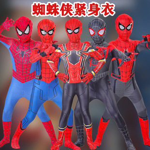 Spider-Man tights jumpsuit suit miles clothes expedition children's Halloween clothing large quantity and excellent price