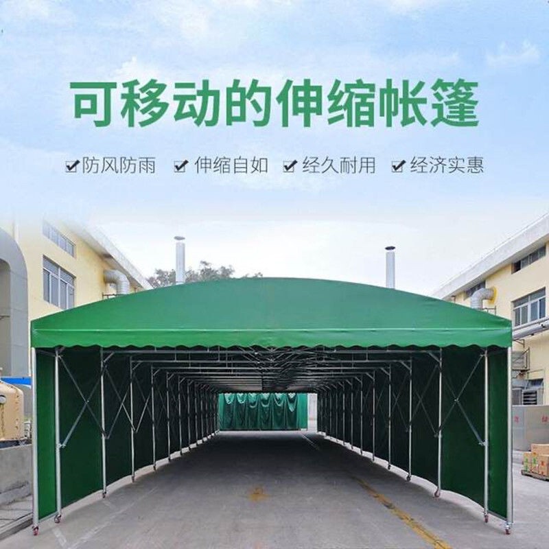 Guangdong Warehouse Retractable Awning Factory Corridor Sliding Sunshade Basketball Court Folding Tent Retractable Type