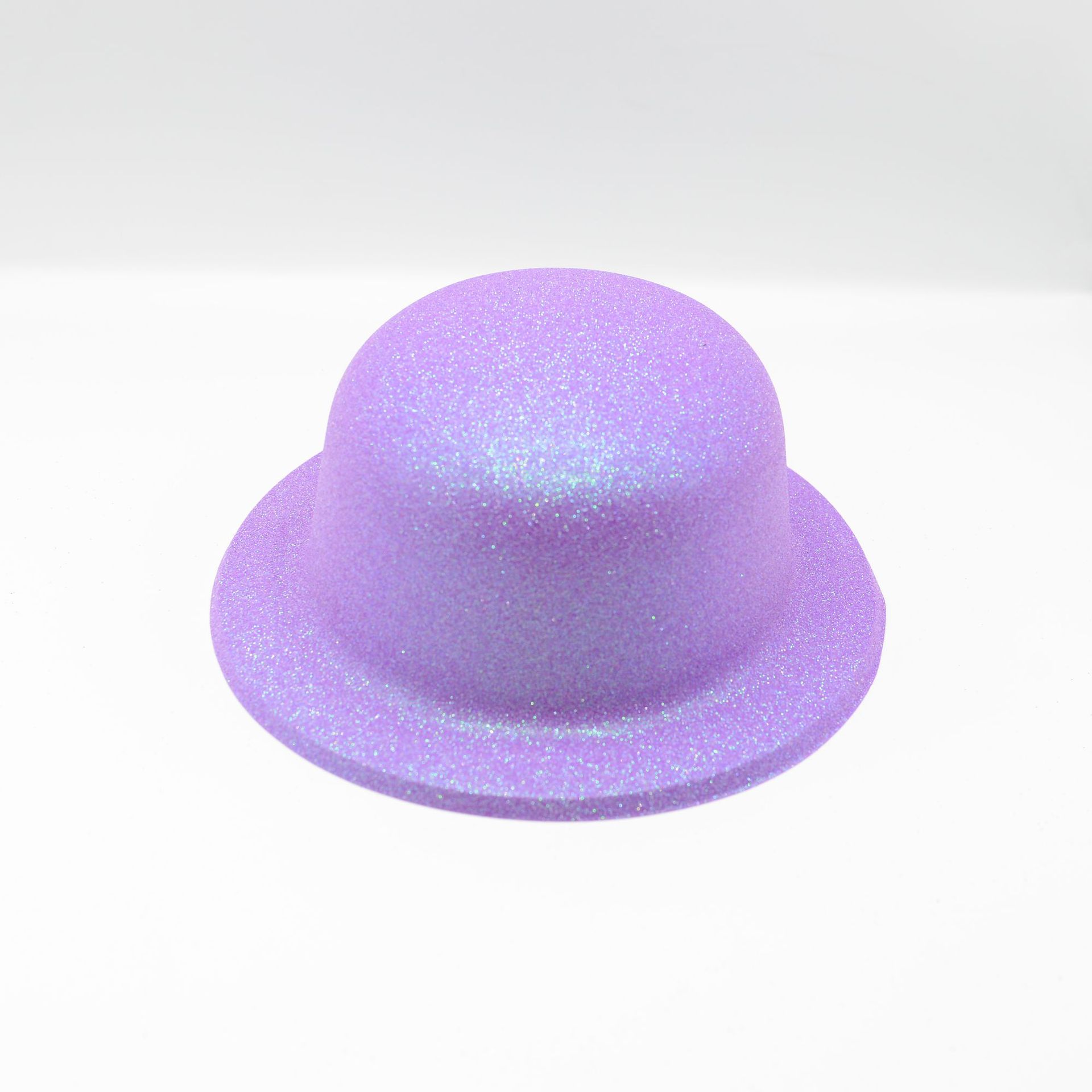 Transfronterizo colorido brillante sombrero de polvo de oro sombrero de plástico PVC sombrero de moda fiesta de baile sombrero fábrica de accesorios fluorescentes