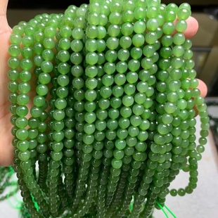 Hetian Jade Jasper 108 Beads Round Beads Necklace Lanyard 6mm Jade Pendant Bracelet Bracelet Accessories
