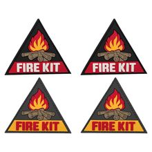户外战术 FIRE KIT 消防工具包 士气章 补丁 魔术贴臂章 PVC软胶