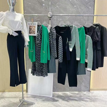 最新撤柜捡漏三彩25秋连衣裙上衣外套折扣批发女装直播外贸十三行