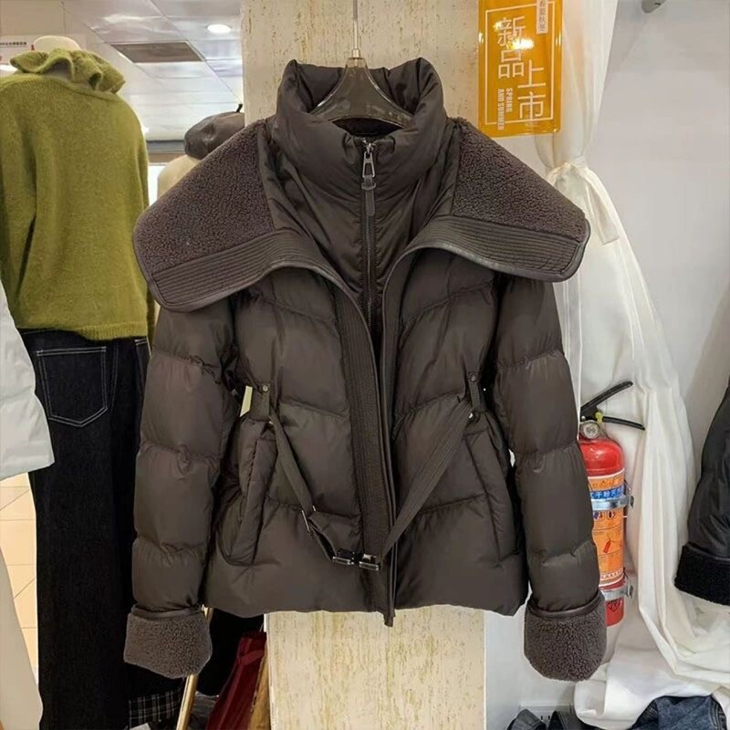 小香风羽绒棉服女短款2025冬大玲子超好看小个子收腰显瘦加厚外套|undefined