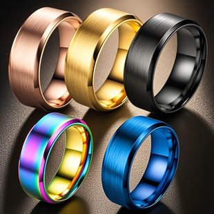 Stainless steel ring jewelry wholesale Europe and the United States cross-border boys niche men's hip-hop titanium steel dumb face ins Wind ring