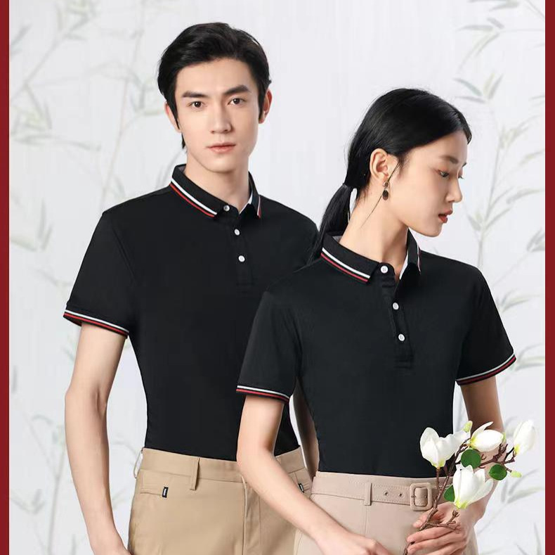 冰丝短袖t恤工作服工装企业文化广告衫团体服polo衫定制印logo