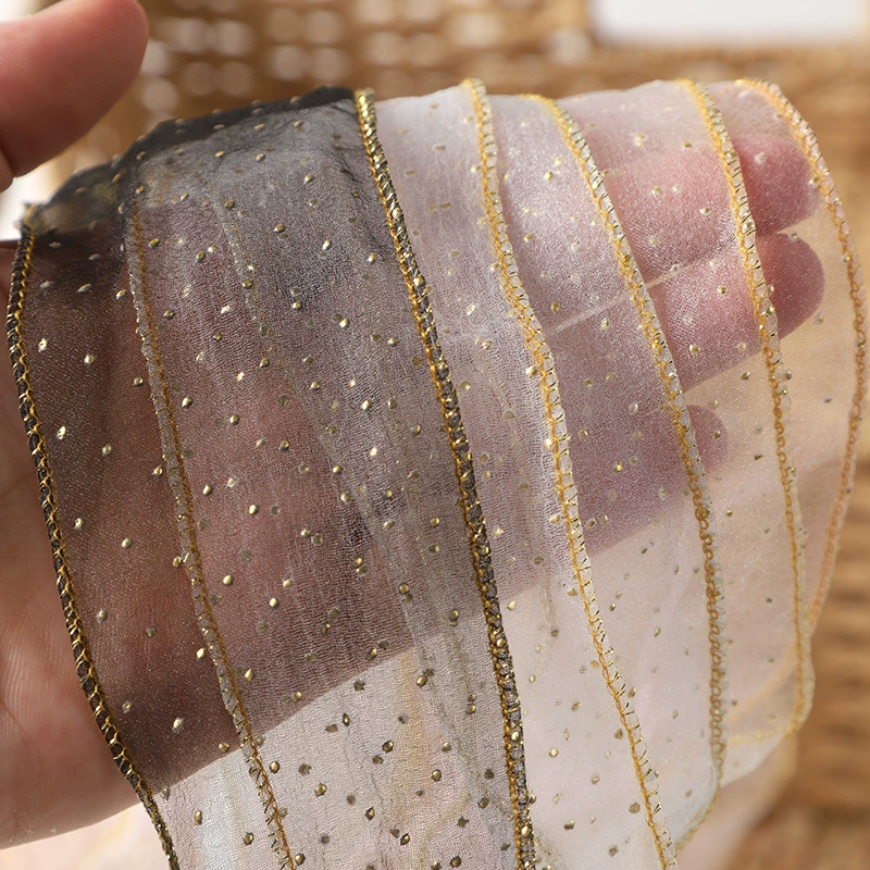 Золотые шнурки с пузырьками и точками, пара шнурков из шелковой органзы шириной 5 см для немецких тренировочных кроссовок AF1 AJ1.