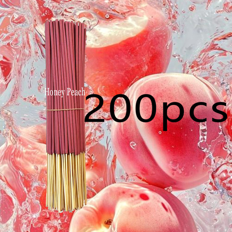 22cm水蜜桃香薰棒竹签线香熏香tk希音temu爆款可代贴标签一件代发|undefined