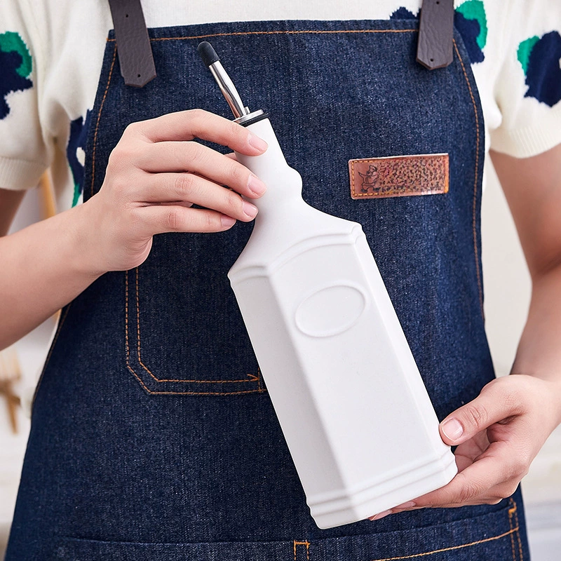 Storage system, funnel, ceramic modern oil dispenser, simple and elegant design
