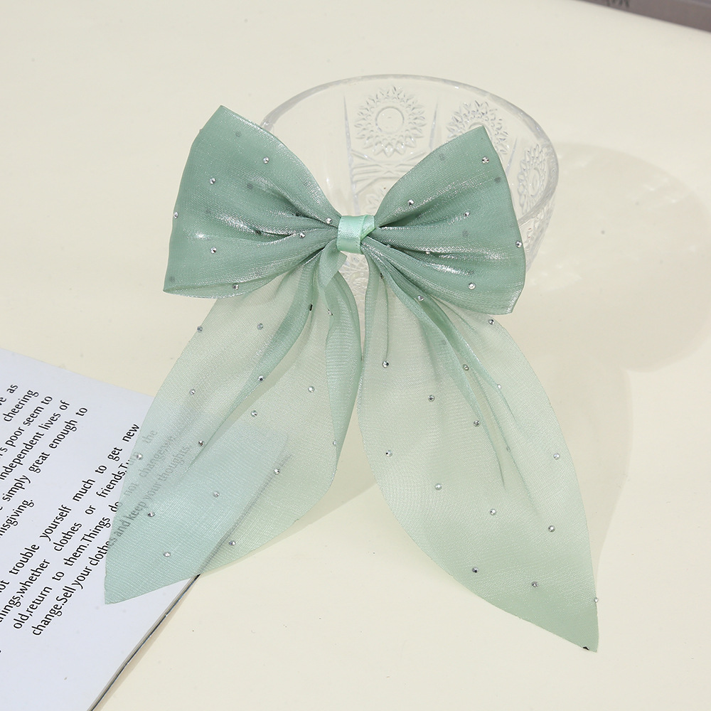 Pequeño viento fragante, gran sauce, punto de plata, cola de golondrina, lazo, accesorios de joyería de bricolaje hechos a mano, accesorios para el cabello de pinza de gasa