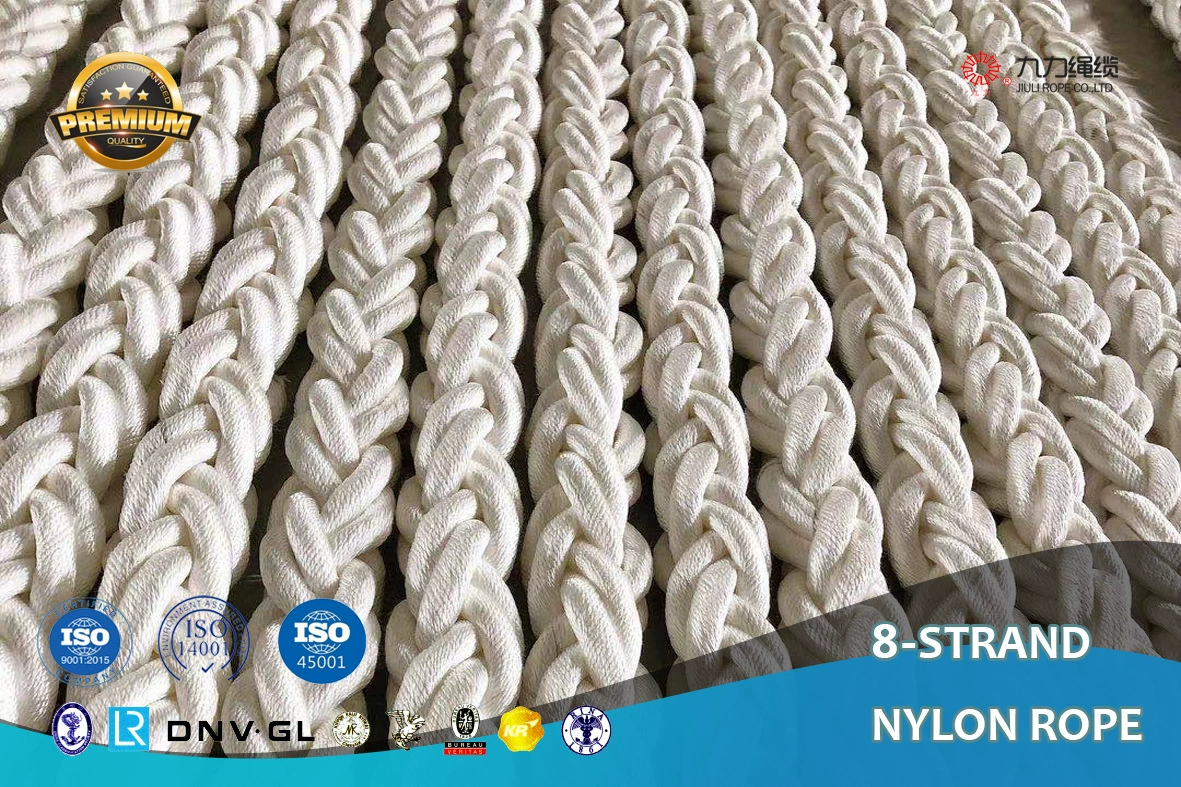 Восьмипрядная нейлоновая веревка PA веревка полиамидная веревка нейлоновая веревка полипропиленовая веревка белый полиамид