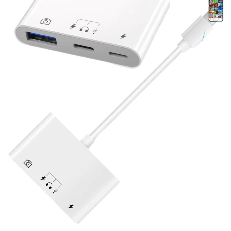 携帯電話OTGカードリーダー3in1 USB3.0 UディスクType-CイヤホンハードディスクTFストレージ高速転送|undefined