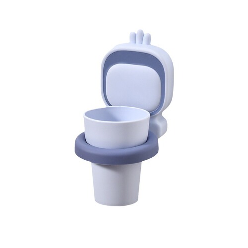 Children's Creative Toothbrush Cup Rack Oral Hygiene Cup Set Screwless Wall Mount Anti-Fall Home Toothbrush Cup Shelf