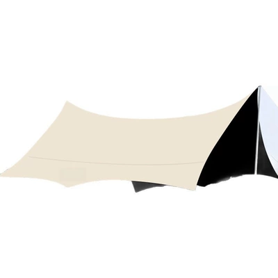 butterfly-shaped canopy, black vinyl sunshade — Avtomobil yan çətirləri