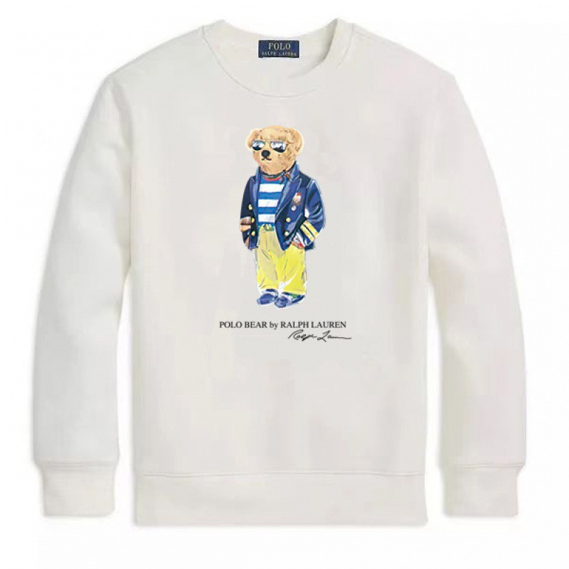 2025 explosión spot polobear co-marcado cuello redondo oso Ralph Lauren otoño pareja de hombres y mujeres suéter