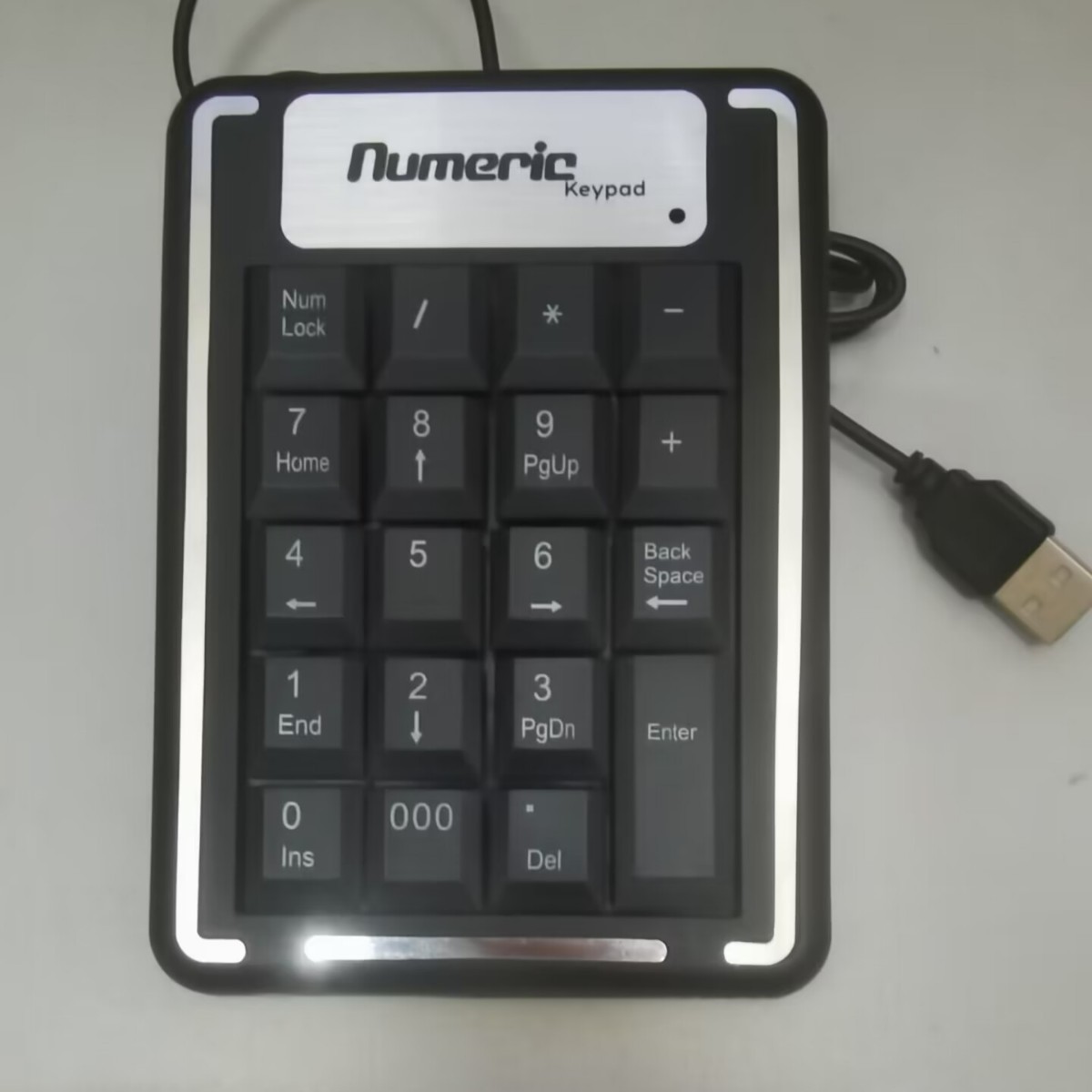 工場直売の銀辺の数字のキーボードのレジは小さいキーボードのスキャンの数字のキーボードの卸売りのクロスボーダーを支払います。