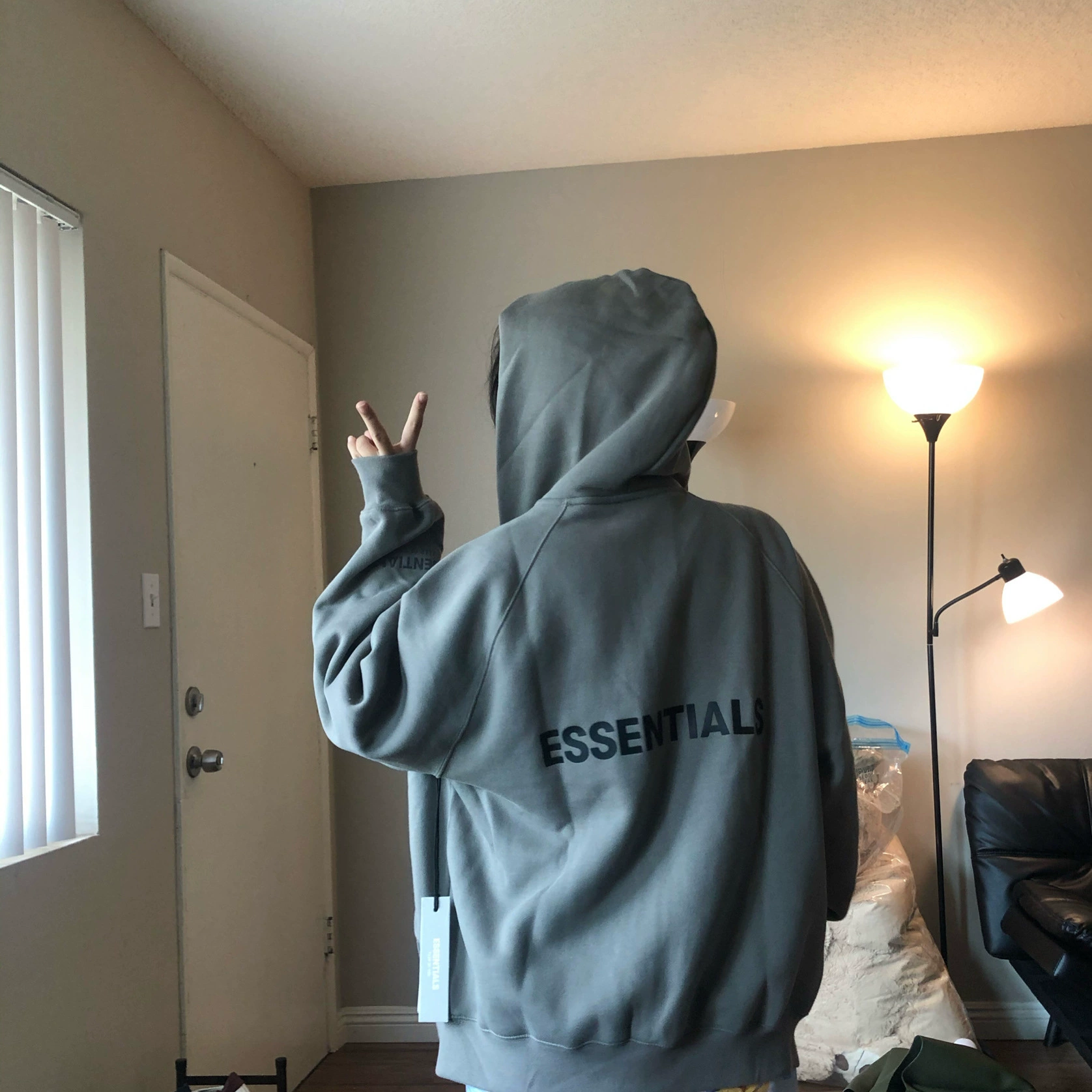 Мужская толстовка FOG ESSENTIALS HHH с капюшоном, свободного кроя, на молнии, из флиса, модный бренд